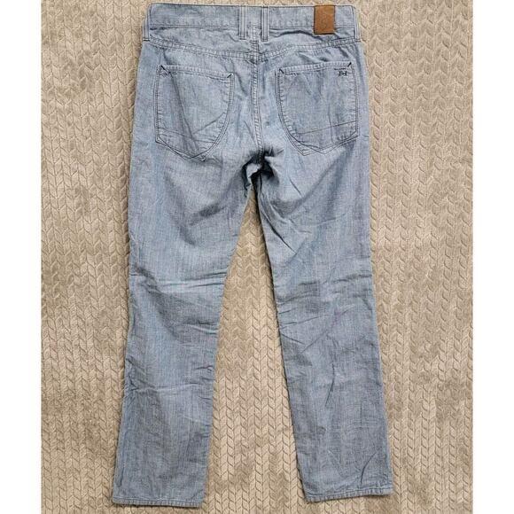 Habitual Chambray Blue Pants Womens Size 32x32 For Ladies Button Fly - Picture 8 of 10